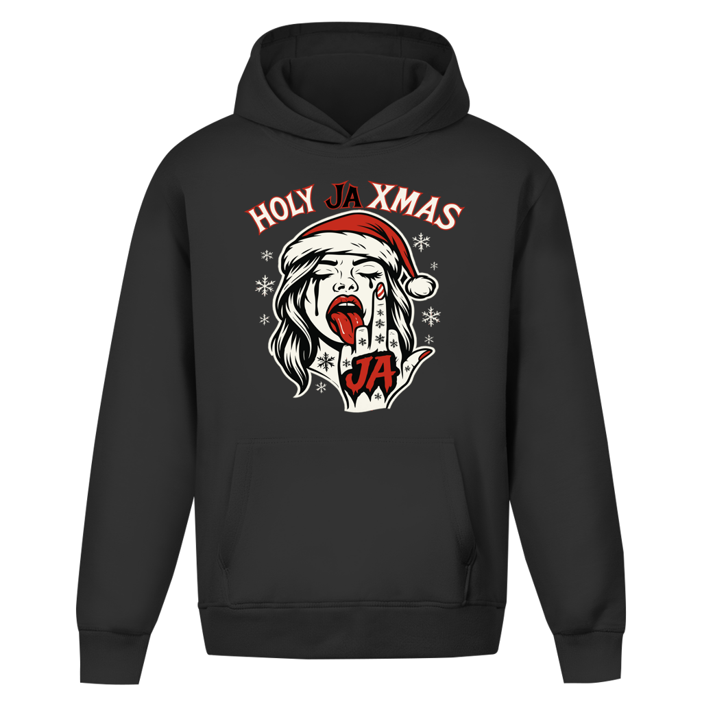 Holy JA XMAS – Bad Girl Edition Hoodie | Limitierte Black Edition | JA-SCHAEFERS