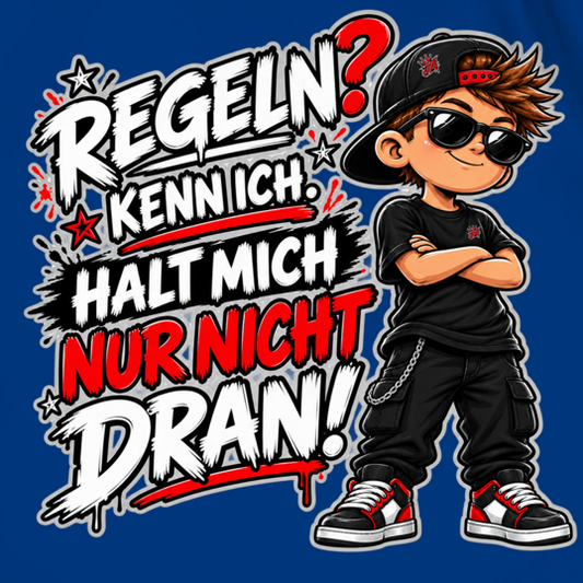 JA Regelbrecher – Turnbeutel, Nahaufnahme vom Motiv