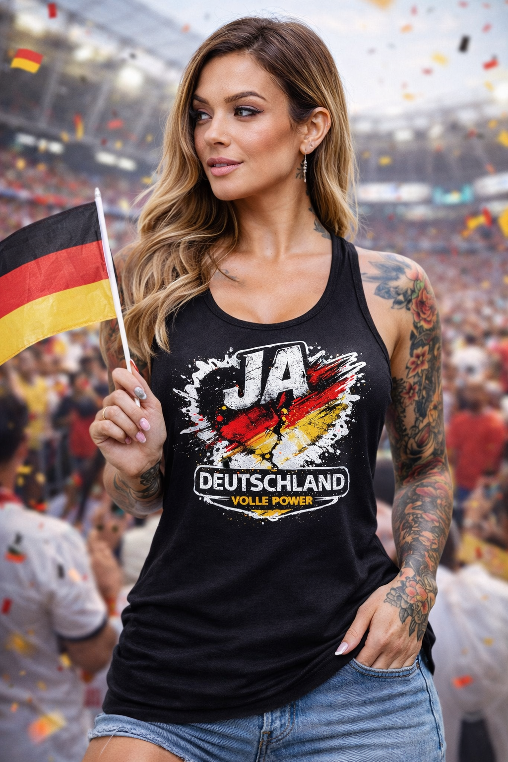 💣 JA DEUTSCHLAND – Volle Power Tanktop