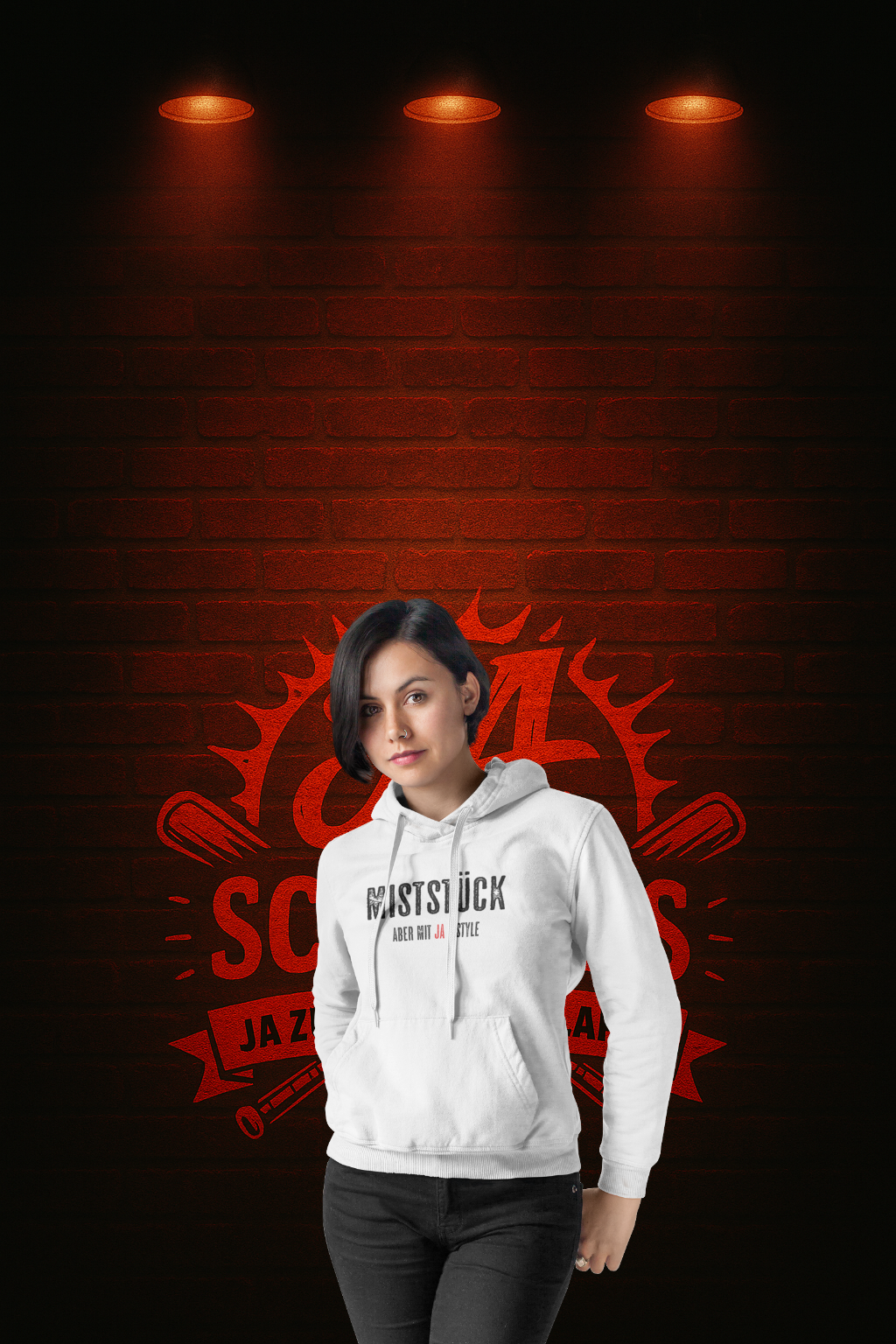 MISTSTÜCK – aber mit JA-Style ❤️ | Unisex Hoodie im frechen JA-SCHAEFERS.DE Look