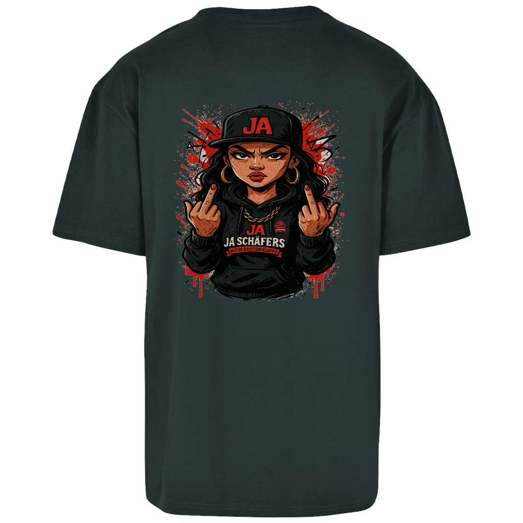 JA – Die Frau mit Meinung | Oversized Power-Shirt mit Backprint
