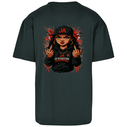 JA – Die Frau mit Meinung | Oversized Power-Shirt mit Backprint