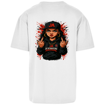 JA – Die Frau mit Meinung | Oversized Power-Shirt mit Backprint