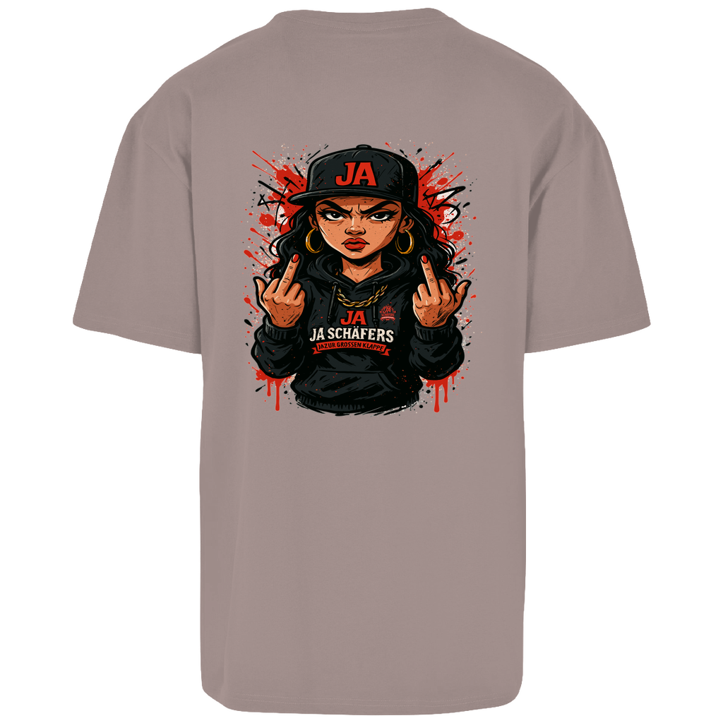 JA – Die Frau mit Meinung | Oversized Power-Shirt mit Backprint