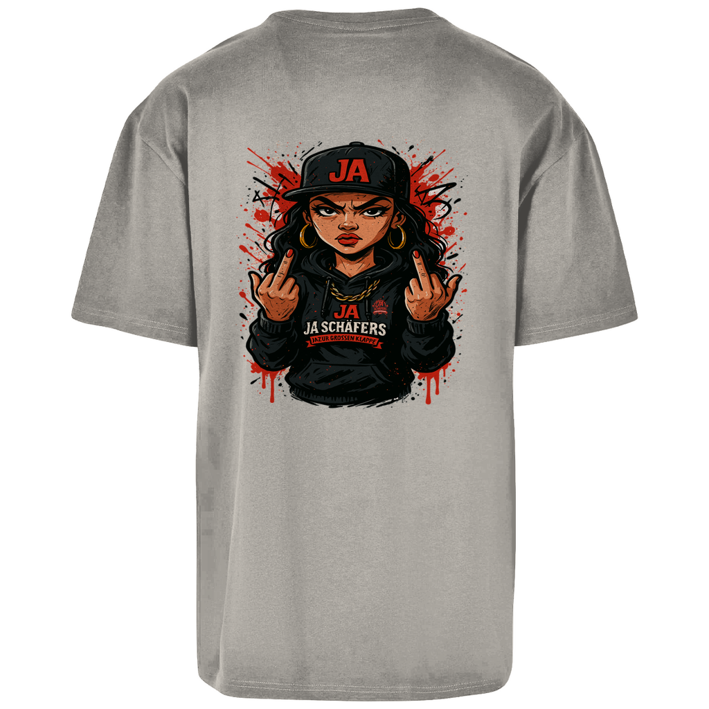 JA – Die Frau mit Meinung | Oversized Power-Shirt mit Backprint