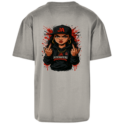 JA – Die Frau mit Meinung | Oversized Power-Shirt mit Backprint