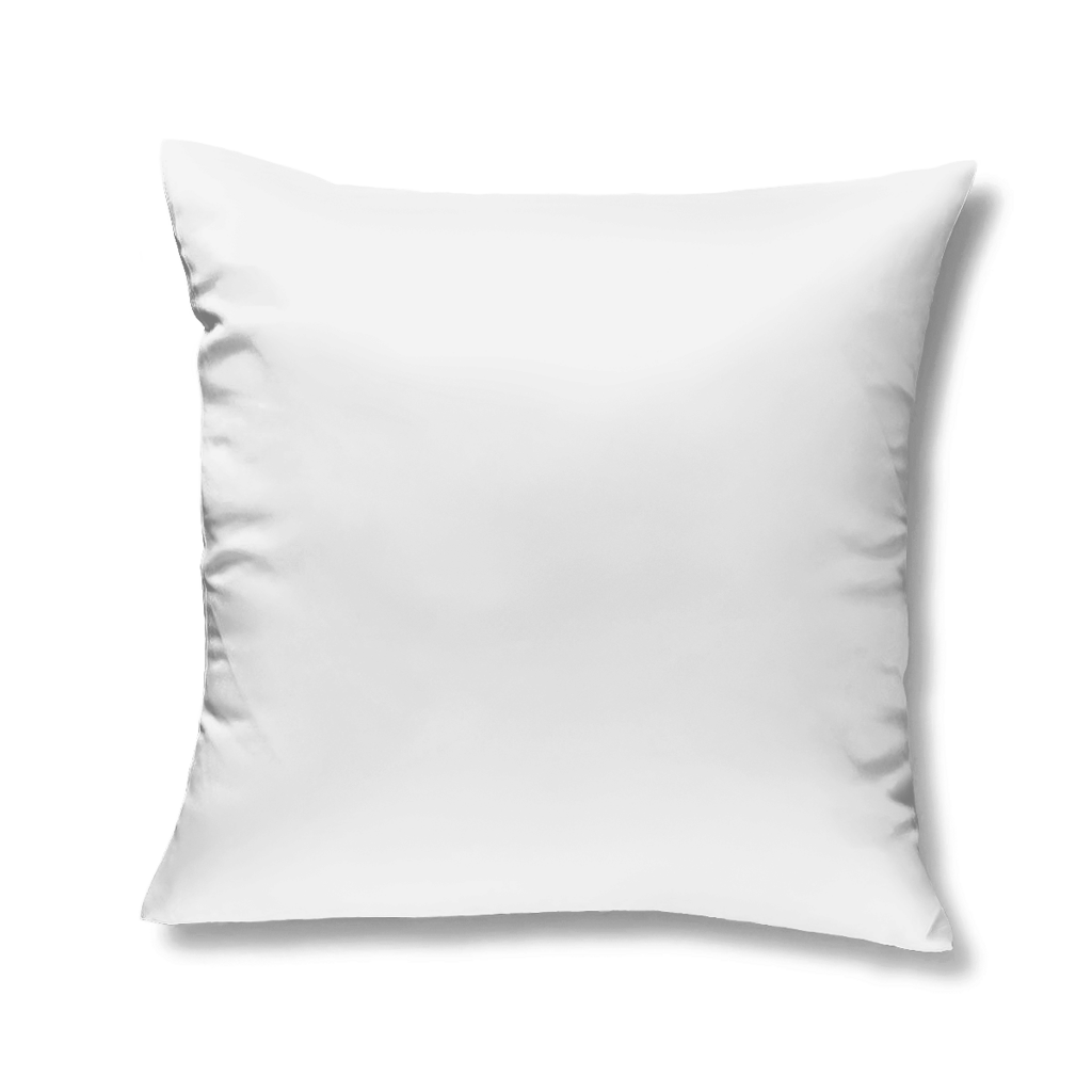 JA Großer Bruder – Kissen in Weiß, Rückansicht ohne Druck