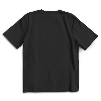JA Echtteufel – Oversize-Shirt in Schwarz, Rückansicht ohne Druck