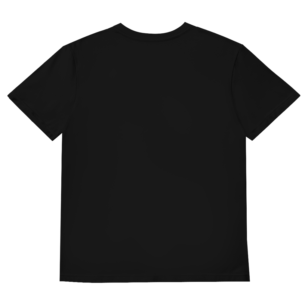 JA Eingewickelt – Herren-V-Neck-Shirt in Schwarz, Rückansicht ohne Druck