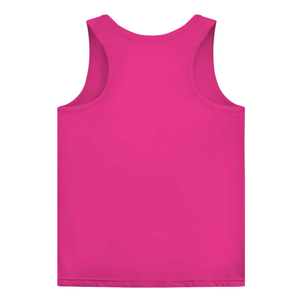 JA Erst Kaffee – Damen-Tanktop in Rosé, Rückansicht ohne Druck