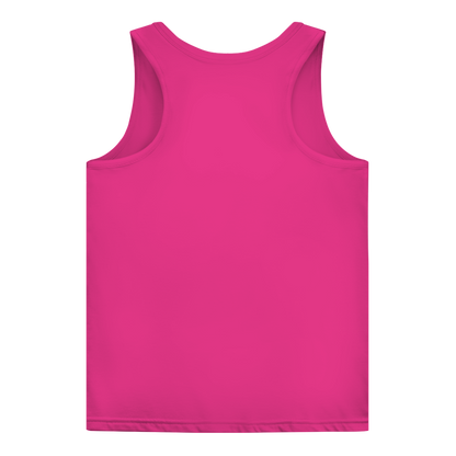 JA Erst Kaffee – Damen-Tanktop in Rosé, Rückansicht ohne Druck