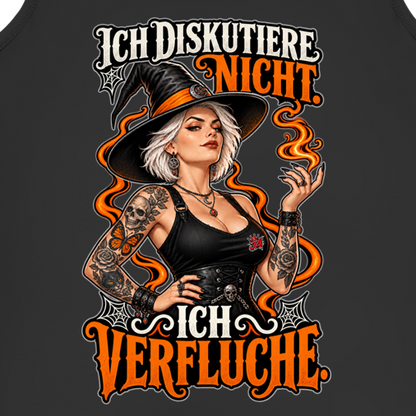 JA Ich verfluche – Damen-Tanktop, Nahaufnahme vom Motiv