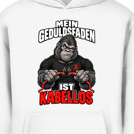 JA Geduldsfaden kabellos – Oversize-Hoodie, Nahaufnahme vom Motiv