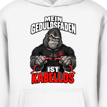 JA Geduldsfaden kabellos – Oversize-Hoodie, Nahaufnahme vom Motiv