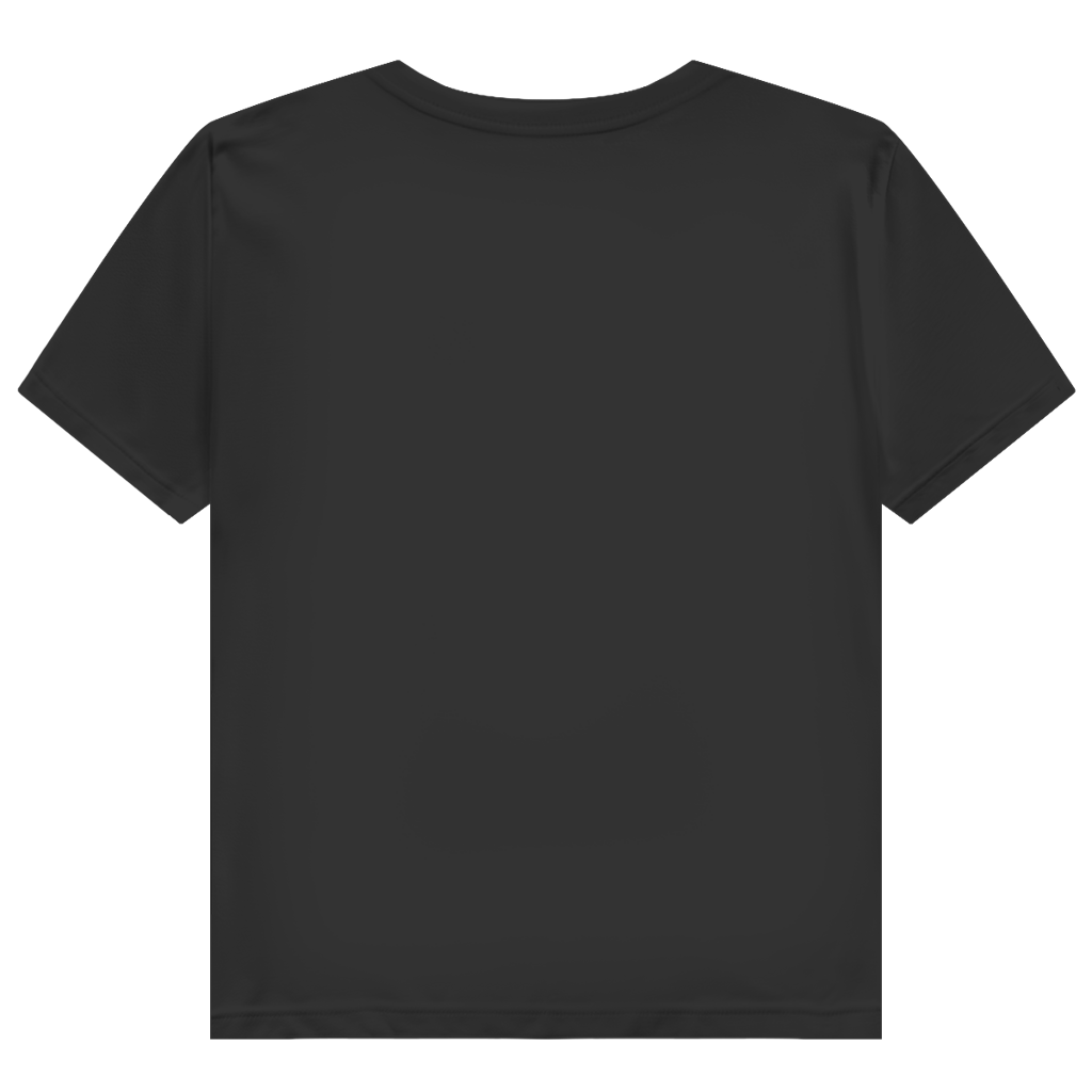 JA Große Klappe, gutes Herz – Damen-Bio-T-Shirt in Schwarz, Rückansicht ohne Druck
