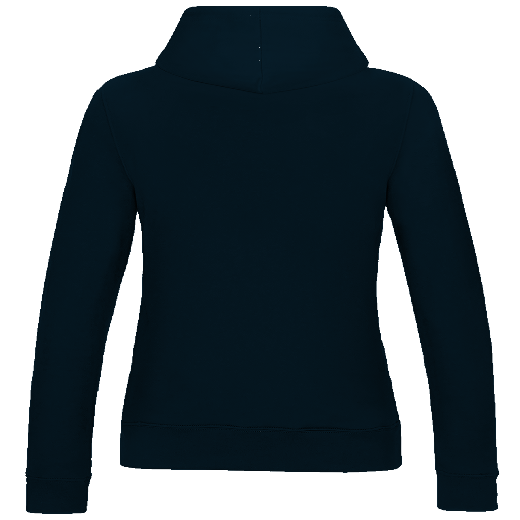 JA Hexenregeln – Damen-Hoodie in Marineblau, Rückansicht ohne Druck