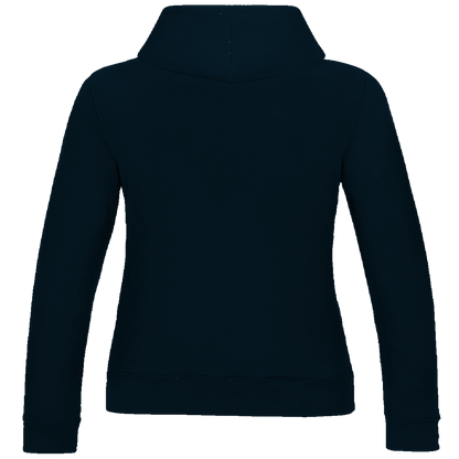 JA Hexenregeln – Damen-Hoodie in Marineblau, Rückansicht ohne Druck