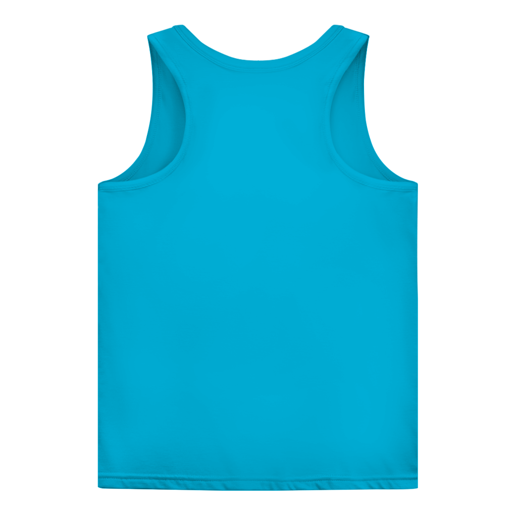 JA Hexenregeln – Damen-Tanktop in Türkis, Rückansicht ohne Druck