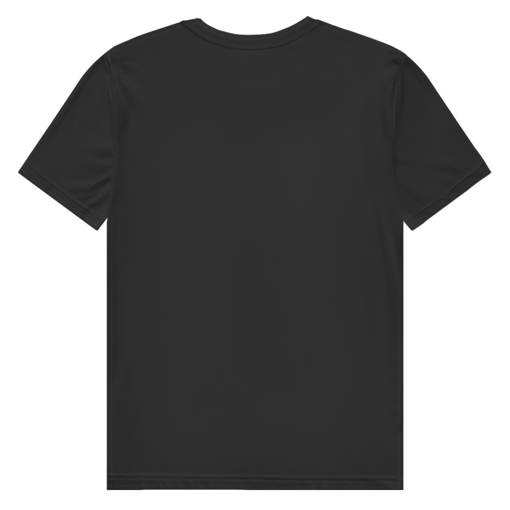 JA Höllenheiß – Herren-Bio-T-Shirt in Schwarz, Rückansicht ohne Druck