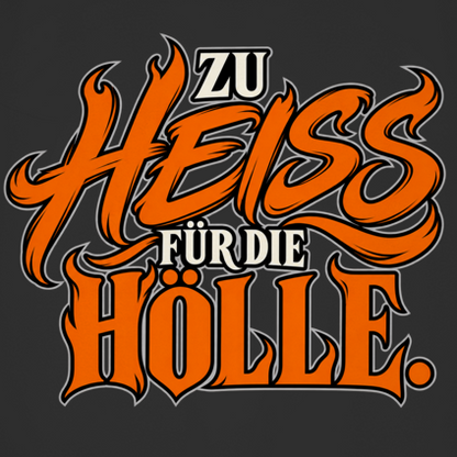 JA Höllenheiß – Damen-Bio-Tanktop, Nahaufnahme vom Motiv