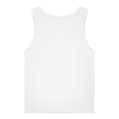 JA Höllenheiß – Damen-Bio-Tanktop in Weiß, Rückansicht ohne Druck