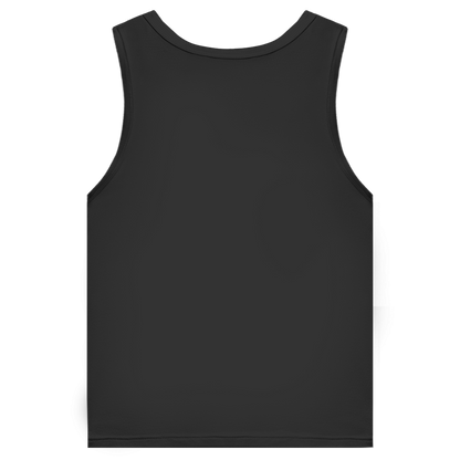 JA Ich diskutiere nicht – Herren-Bio-Tanktop in Schwarz, Rückansicht ohne Druck