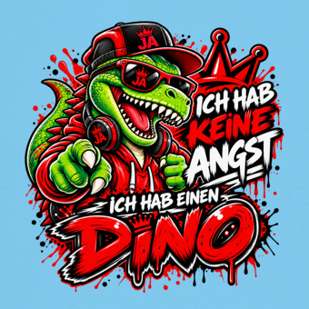 JA Ich habe keine Angst – Kinder-Hoodie, Nahaufnahme vom Motiv