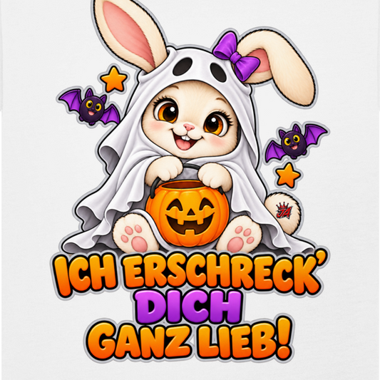JA Kuschelspuk – Baby-T-Shirt, Nahaufnahme vom Motiv