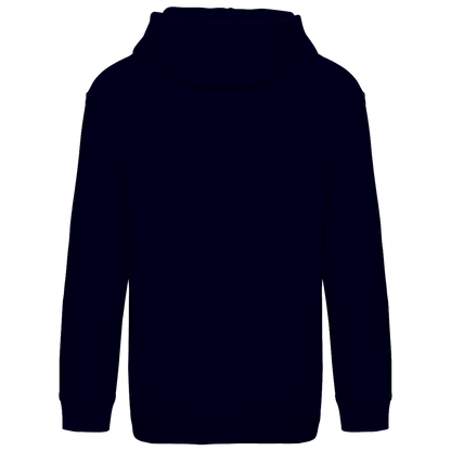 JA Kuschelspuk – Kinder-Hoodie in Dunkles Marineblau, Rückansicht ohne Druck