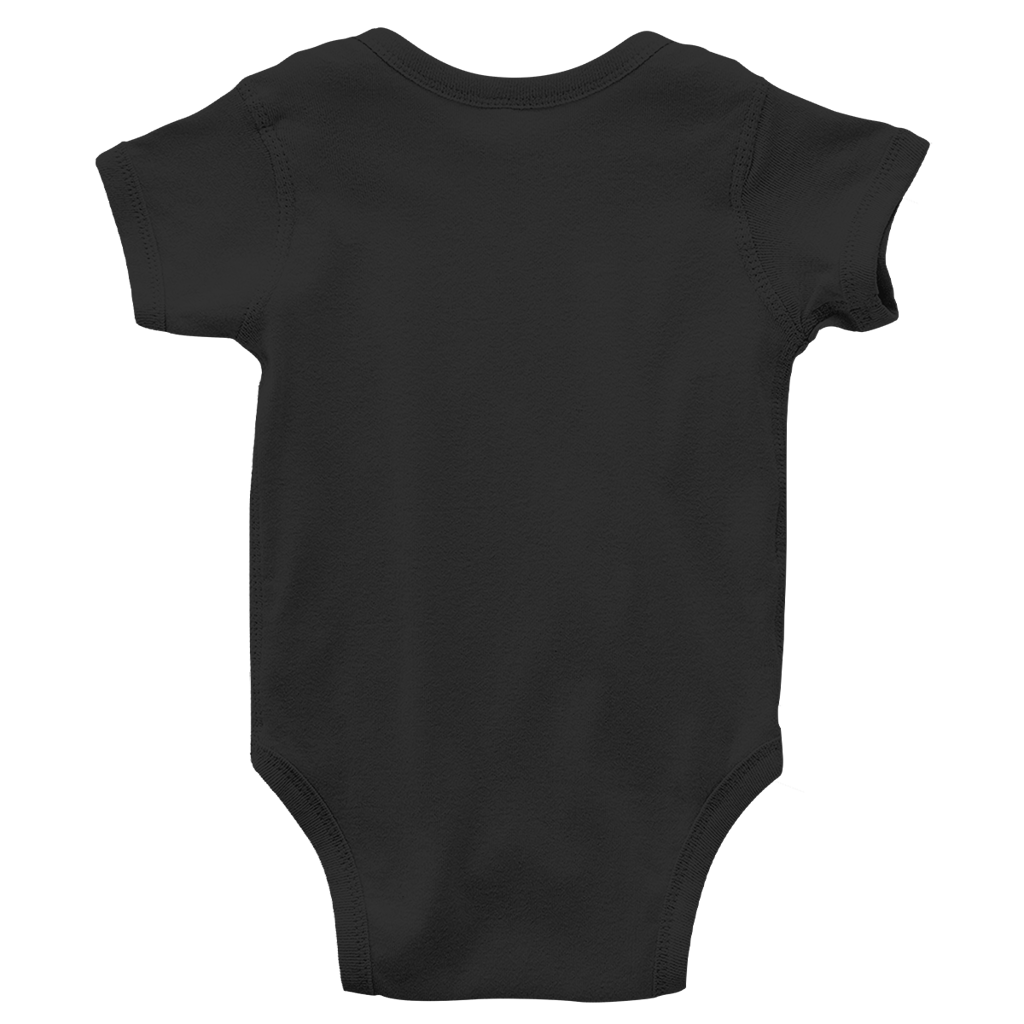JA Kuschelspuk – Baby-Body in Schwarz, Rückansicht ohne Druck