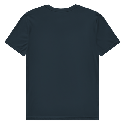 JA Ich leuchte – Herren-Bio-T-Shirt in Dunkelgrau, Rückansicht ohne Druck