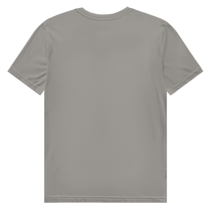JA Ich leuchte – Herren-Bio-T-Shirt in Hellgrau, Rückansicht ohne Druck