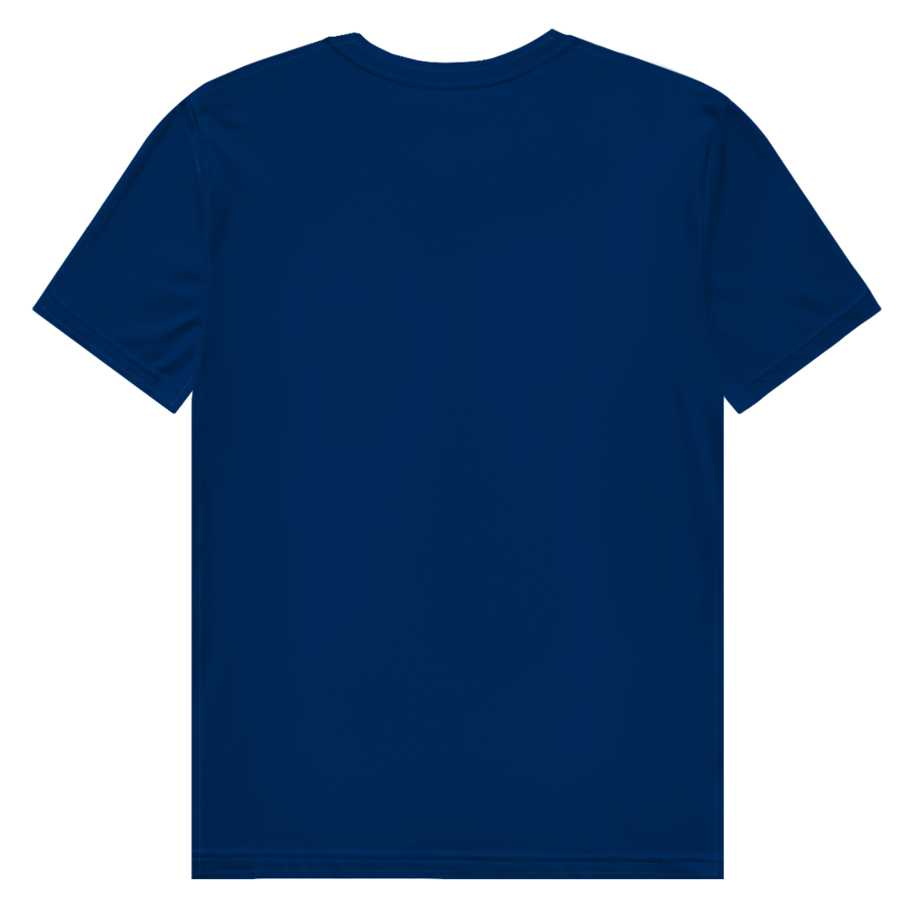 JA Ich leuchte – Herren-Bio-T-Shirt in Marineblau, Rückansicht ohne Druck