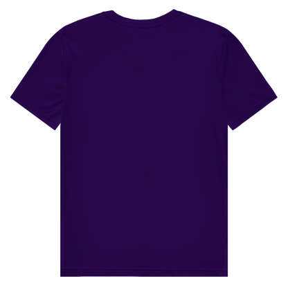 JA Knochenfrech – Herren-Bio-T-Shirt in Lila, Rückansicht ohne Druck