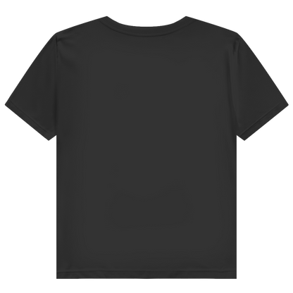 JA Kussbiss – Damen-Bio-T-Shirt in Schwarz, Rückansicht ohne Druck