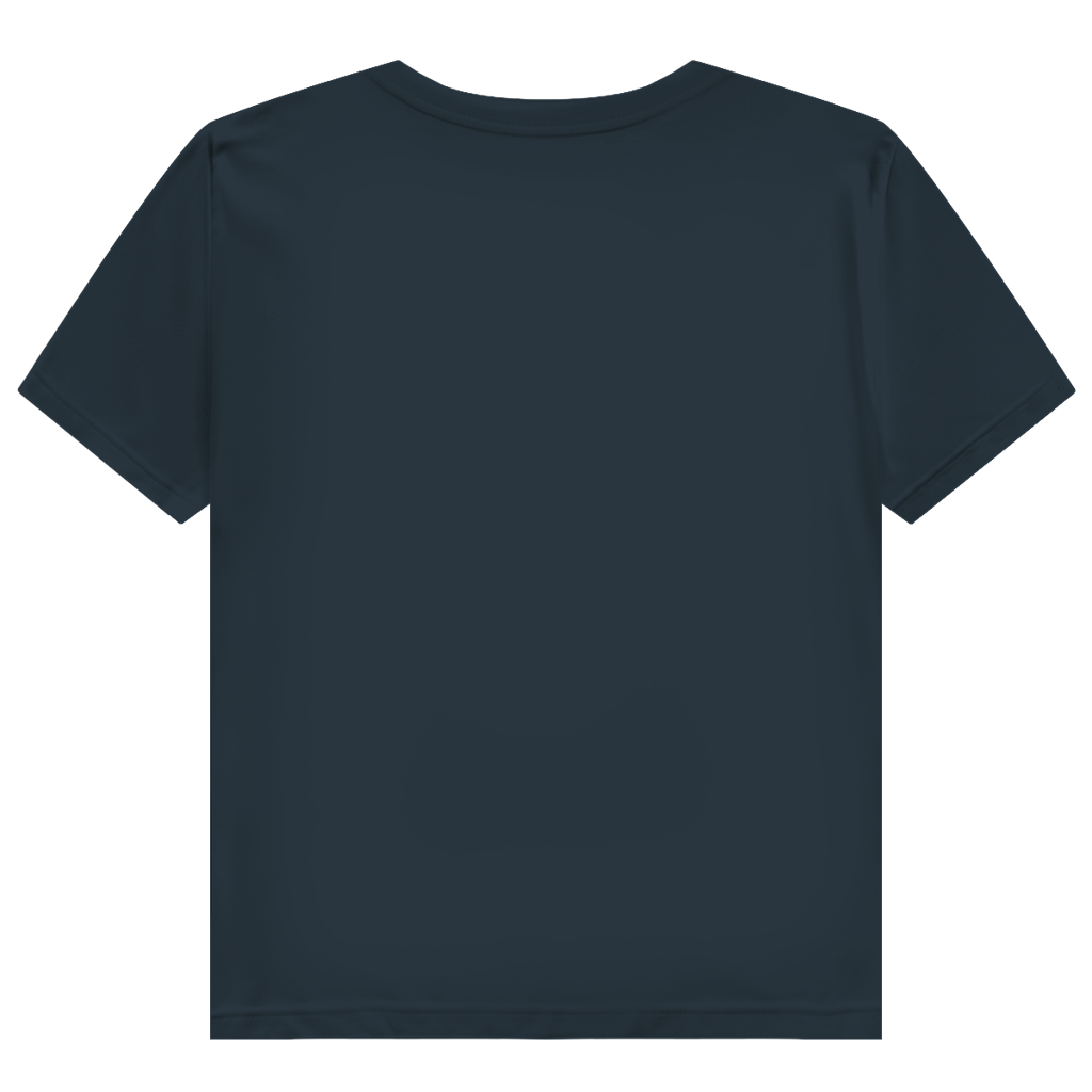 JA Kussbiss – Damen-Bio-T-Shirt in Dunkelgrau, Rückansicht ohne Druck