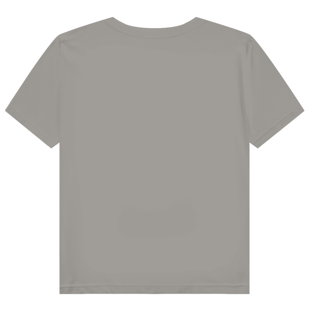 JA Kussbiss – Damen-Bio-T-Shirt in Hellgrau, Rückansicht ohne Druck