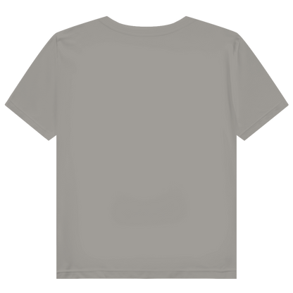 JA Kussbiss – Damen-Bio-T-Shirt in Hellgrau, Rückansicht ohne Druck