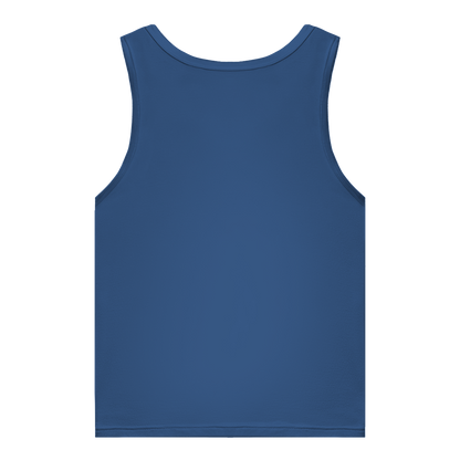 JA Kussbiss – Damen-Bio-Tanktop in Kobaltblau, Rückansicht ohne Druck