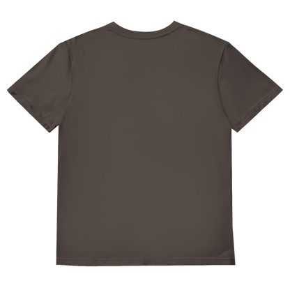 JA Meine Geduld hat heute frei – Herren-V-Neck-Shirt in Hellgraphit, Rückansicht ohne Druck