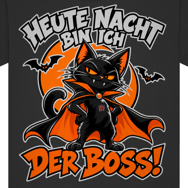 JA Nachtboss – Baby-T-Shirt, Nahaufnahme vom Motiv