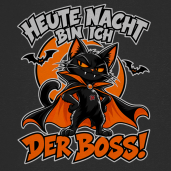 JA Nachtboss – Kinder-Hoodie, Nahaufnahme vom Motiv