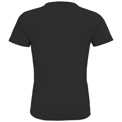 JA Schleifenspuk – Kinder-T-Shirt in Schwarz, Rückansicht ohne Druck