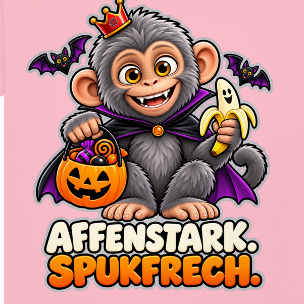 JA Spukaffe – Baby-T-Shirt, Nahaufnahme vom Motiv