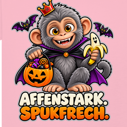 JA Spukaffe – Baby-T-Shirt, Nahaufnahme vom Motiv