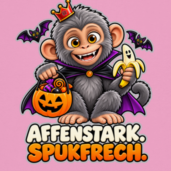 JA Spukaffe – Kinder-Hoodie, Nahaufnahme vom Motiv