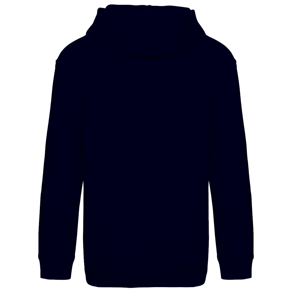 JA Spukprinzessin – Kinder-Hoodie in Dunkles Marineblau, Rückansicht ohne Druck