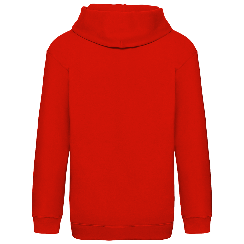 JA Spukprinzessin – Kinder-Hoodie in Rot, Rückansicht ohne Druck