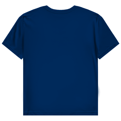 JA Miststück – Damen-T-Shirt in Marineblau, Rückansicht ohne Druck