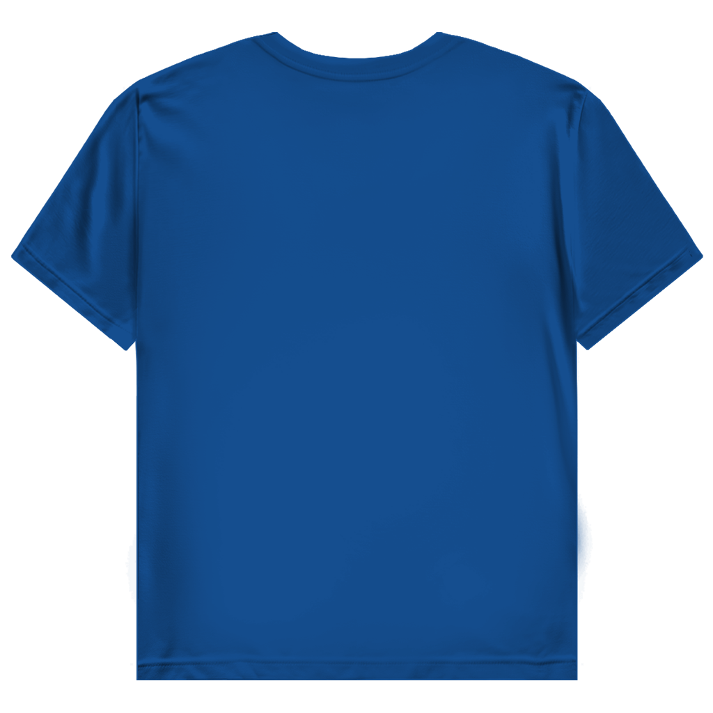 JA Miststück – Damen-T-Shirt in Royalblau, Rückansicht ohne Druck